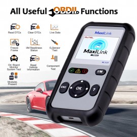 Autel MaxiLink ML529 OBD2 Scanner (Updated Version of AL519) Auto Check Engine Light Automotive Diagnostic Code Reader with Enhanced Mode 6