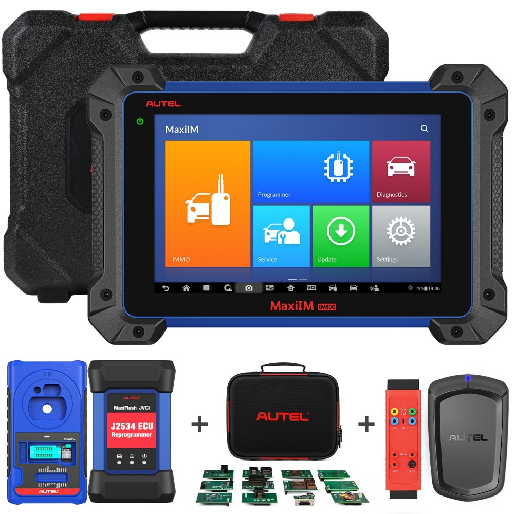 Autel MaxiIM IM608 Pro with IMMO XP400 Pro Key Programming Tool J2534 Reprogrammer, 30+ Services Functions All Systems Diagnosis