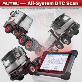 Autel Maxisys CV Scanner MS908CV Heavy Duty Truck Diagnostic Tool With J2534 ECU Programming Tool Commercial Vehicle Diagnostics