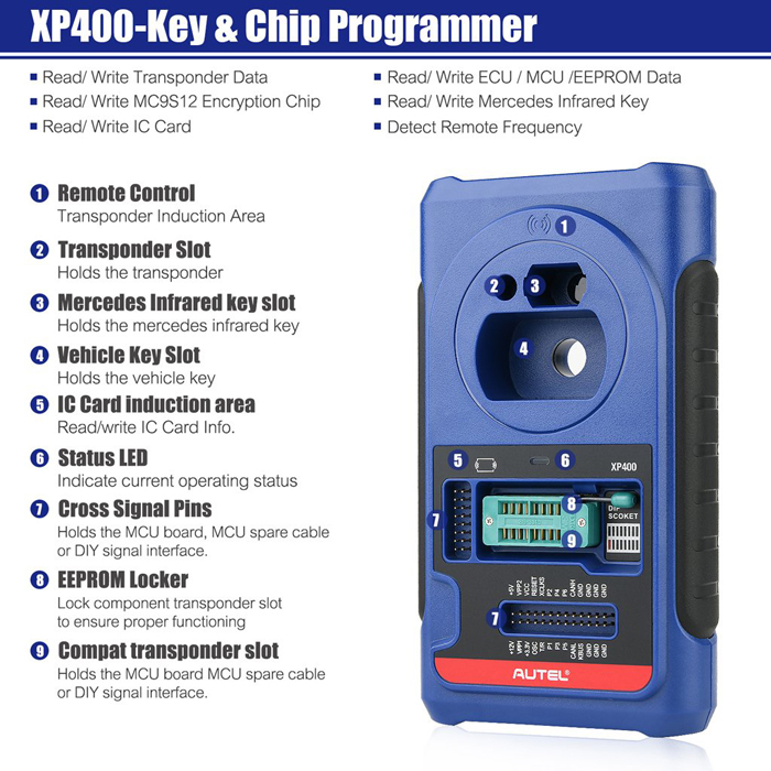 XP400 Key Switch & Chip Programmer