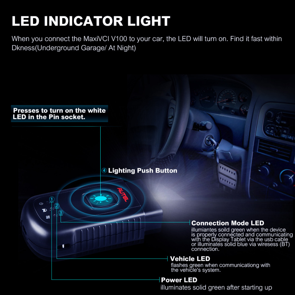 MS906BT led indicator light