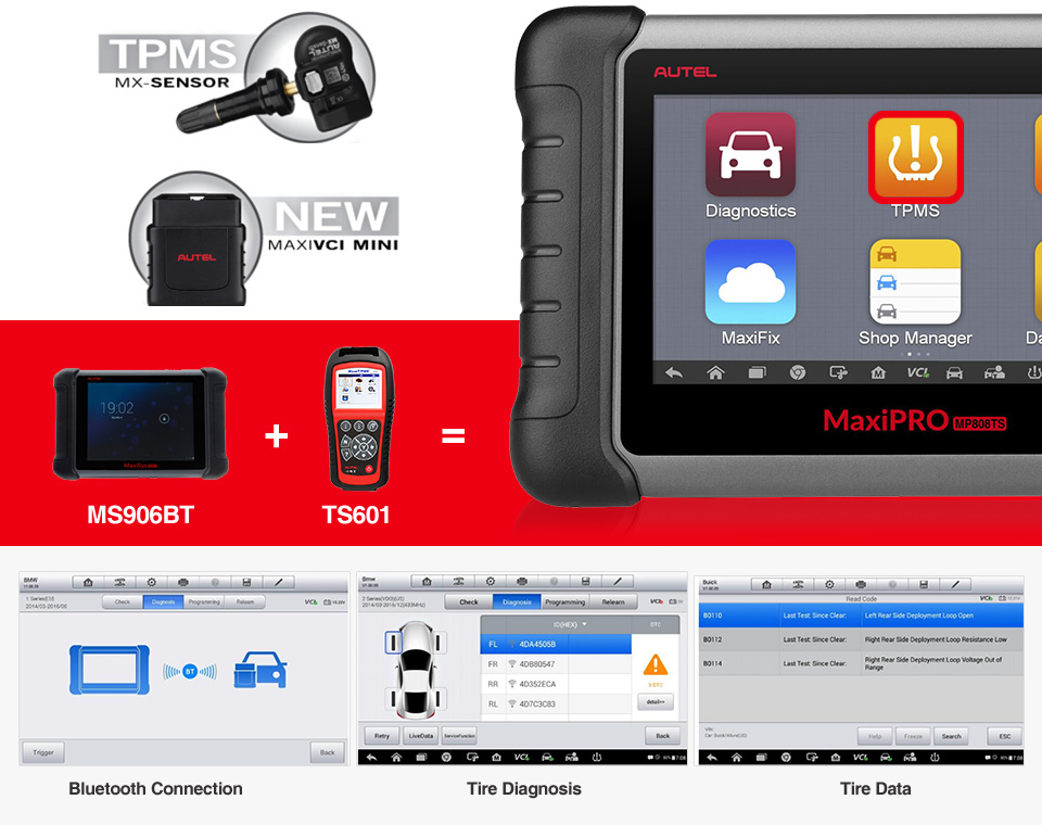 Complete and  Professional TPMS Functions