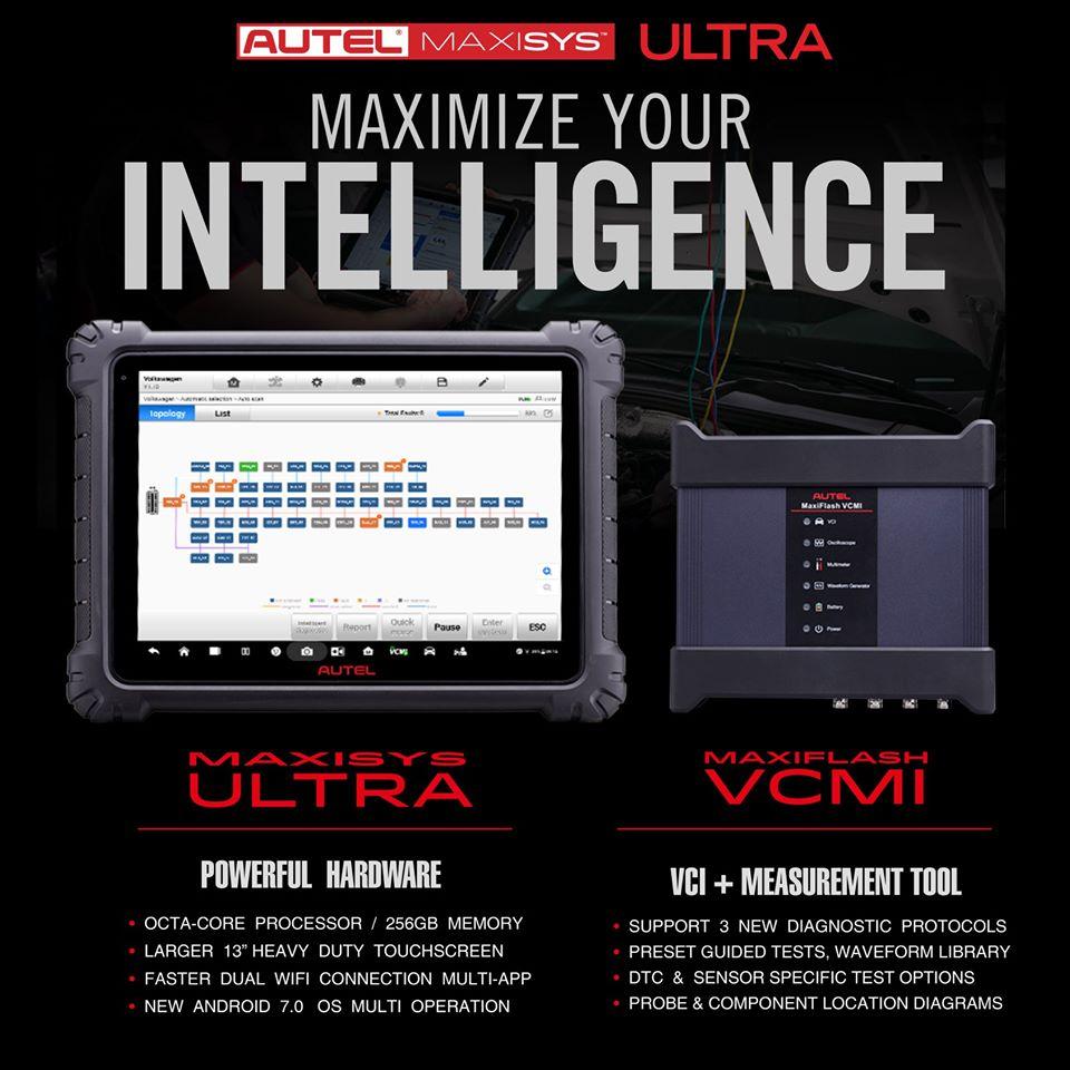autel maxisys ultra diagnostic tablet with VCMI