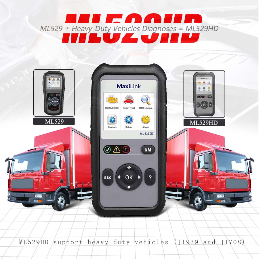 Autel-ML529HD-OBD2-Scan-Tool-Upgraded-ML519-with-Enhanced-Mode-6One-Key-Ready-Test-for-Heavy-Duty-J1939-J1708-with-AutoVINOnline-UpdatePrint-Data-SC534